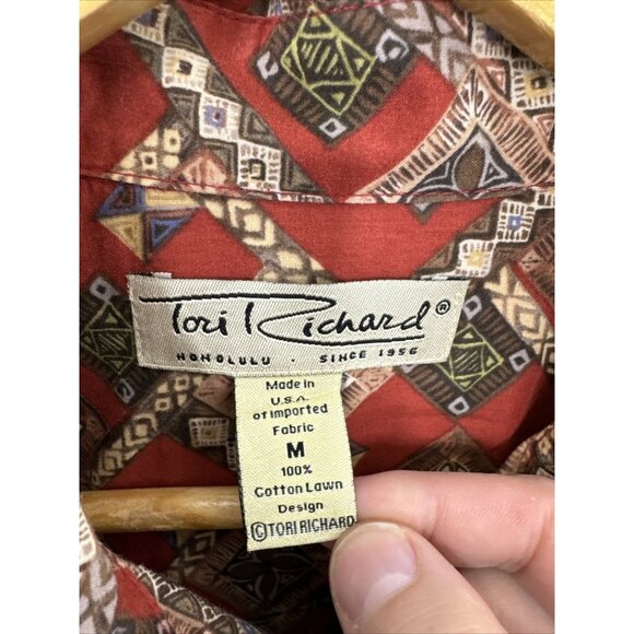 Tori Richard Honolulu Hawaiian shirt men's M short sleeve real Hawaiian - Picture 3 of 5